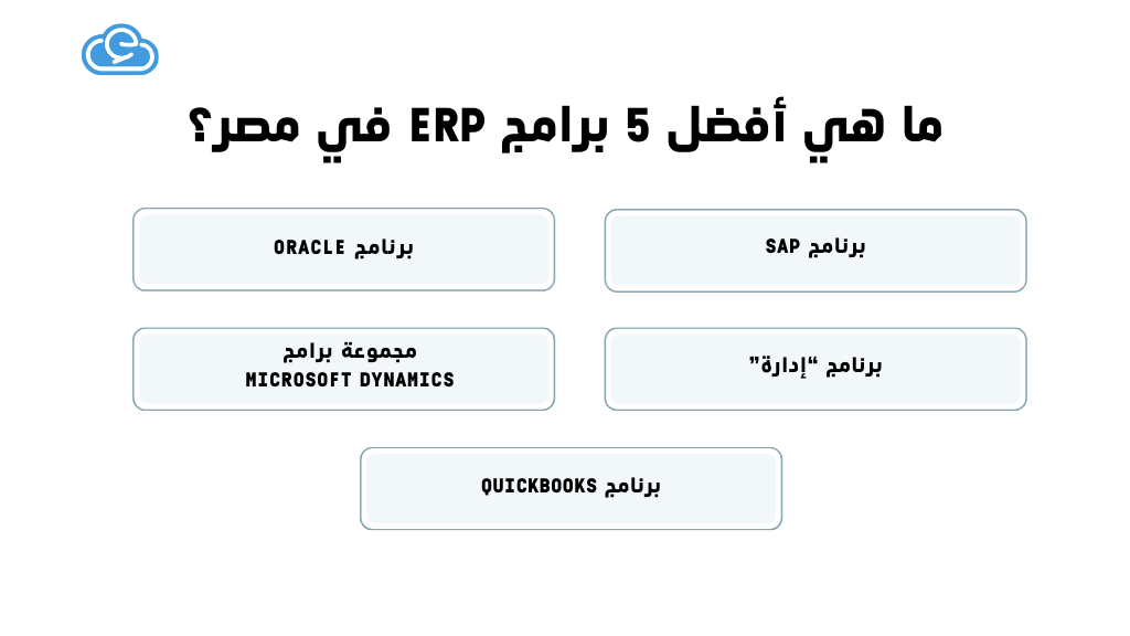 ما هي أفضل 5 برامج ERP في مصر؟