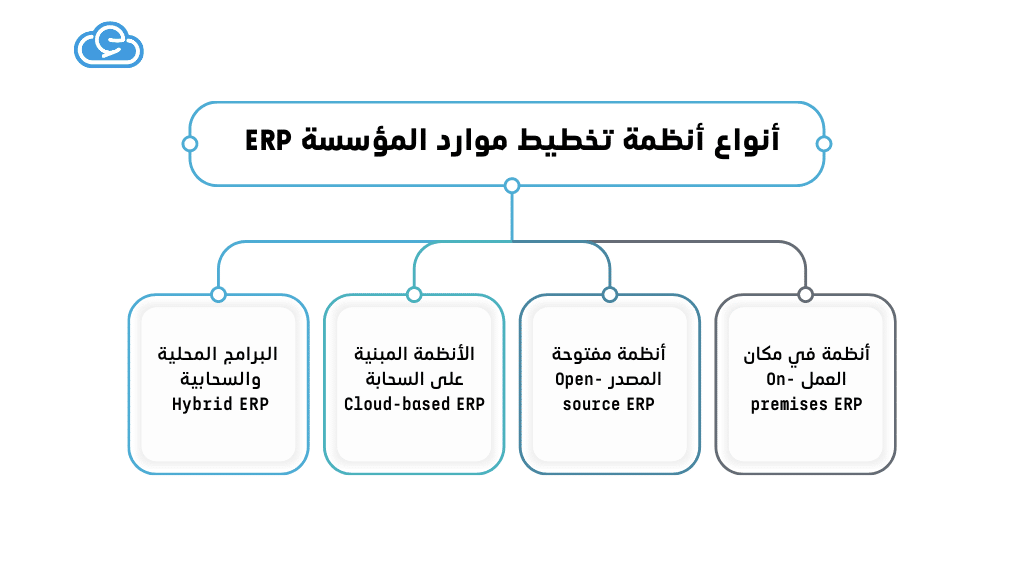 أنواع أنظمة تخطيط موارد المؤسسة ERP
