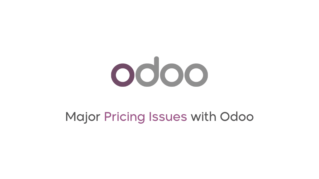 Major Pricing Issues with Odoo