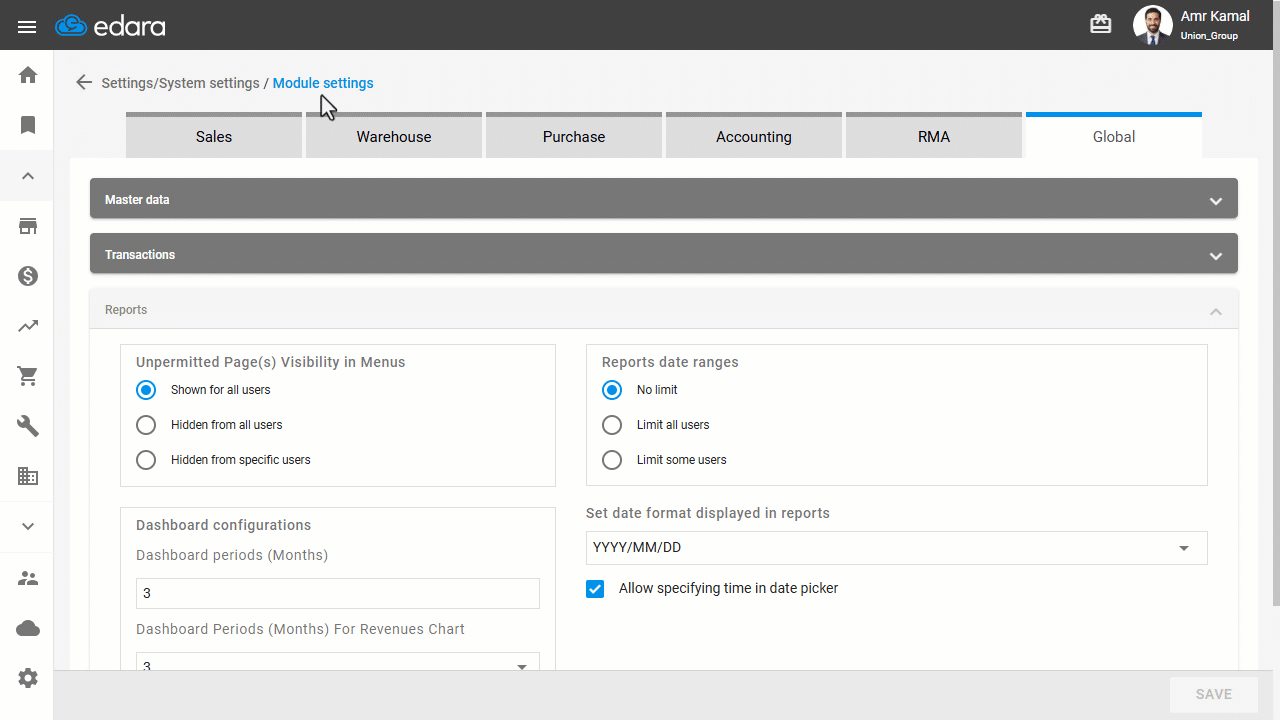 Edara’s Mid-Year 2026 Review 2 Edara Review26 Controlling the Unpermitted Pages Visibility in Menus